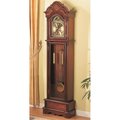Coaster Coaster 900749 Grandfather Clocks Traditional Brown Grandfather Clock with Chime - Cherry 900749
